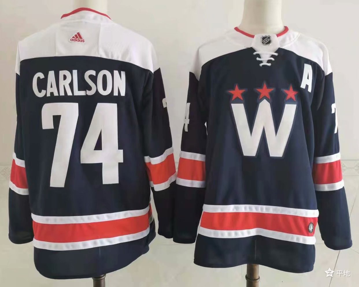 2021 Men Washington Capitals #74 Carlson blue Adidas Hockey Stitched NHL Jerseys->columbus blue jackets->NHL Jersey